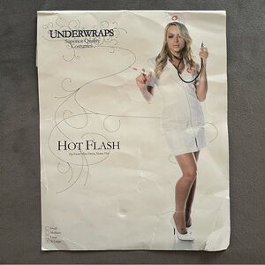 Underwraps Hot Flash Nurse Halloween Costume Size XL